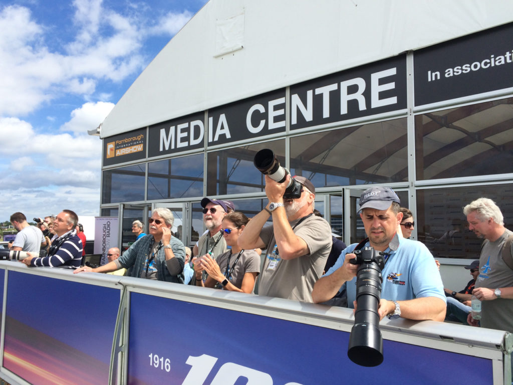 Great view from the media centre